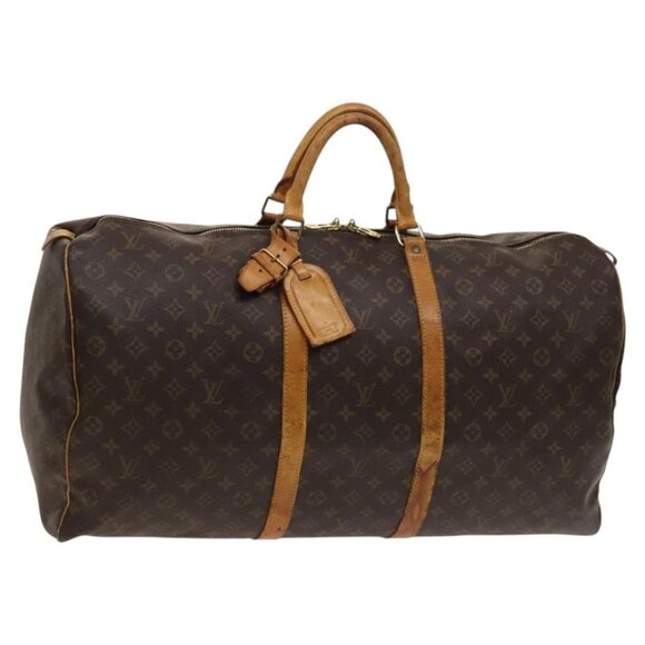 LOUIS VUITTON Monogram Keepall 60 Boston Bag M41422 LV Auth 123386 - Picture 1 of 16